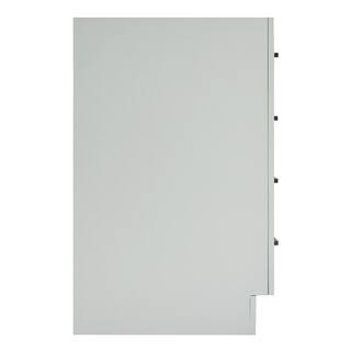 ARIEL Hepburn 36 in. W x 21.5 in. D x 34.5 in. H Bath Vanity Cabinet without Top in Grey T036S-L-BC-GRY