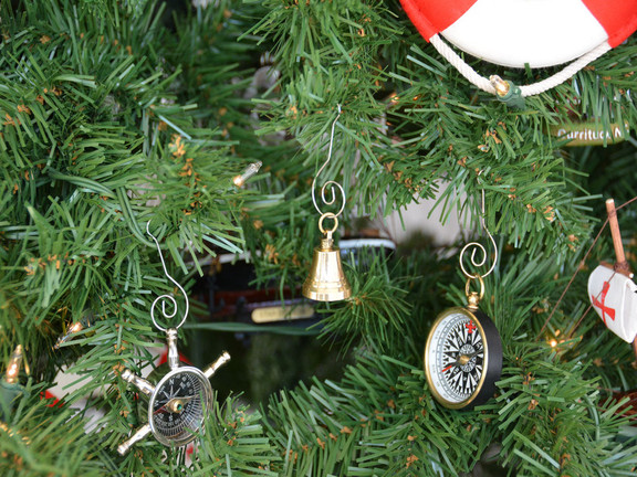 Handcrafted Model Ships K 228 XMASS Brass Bell Chr...