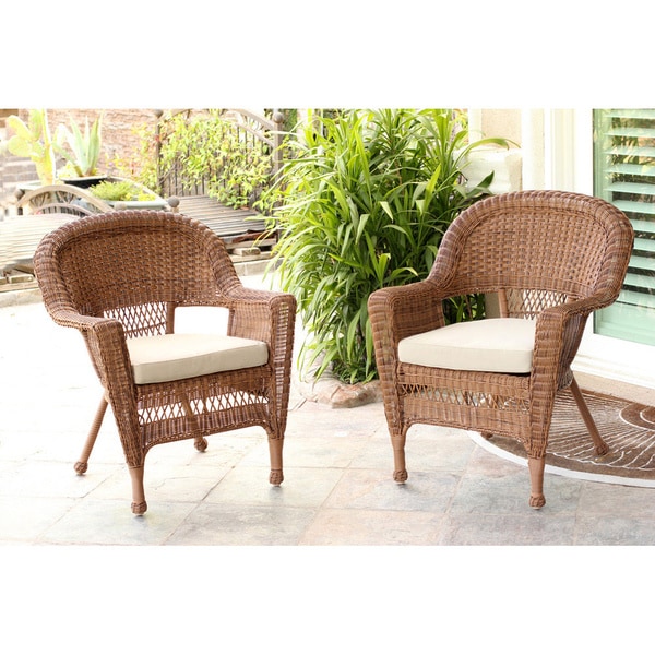 Honey Wicker Chair (Set of 2)