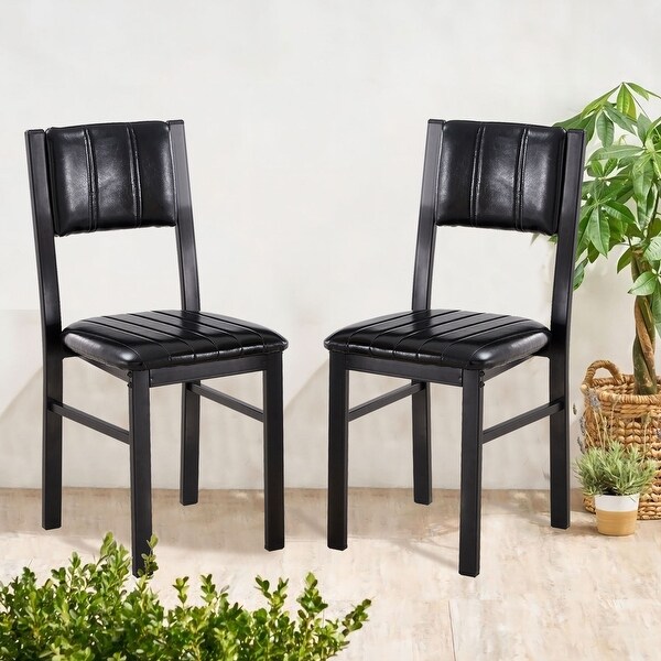 Dining Chairs Upholstered Side Chairs Faux Leather Dining Chairs For Kitchen or Dining Room(Set of 2)