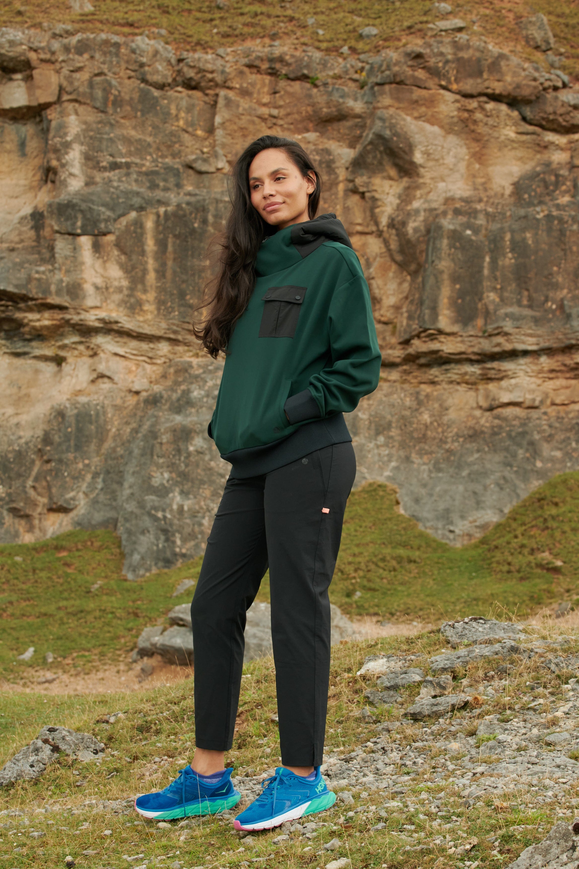 Go Explore Hoodie  - Forest Green