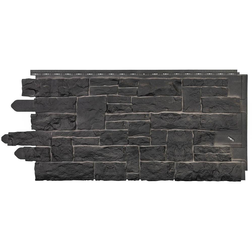 Novik NovikStone SK Stacked Stone (20.3 in. x 45 in.) Stone Siding in Onyx (10 panels per box 49.3 sq. ft.) 100140005