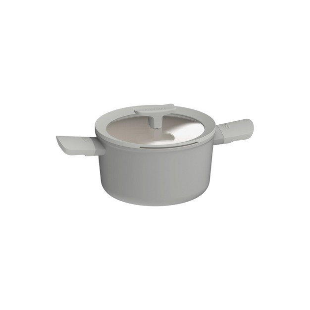 Berghoff Balance Non stick Ceramic Stockpots With Glass Lid Recycled Aluminum