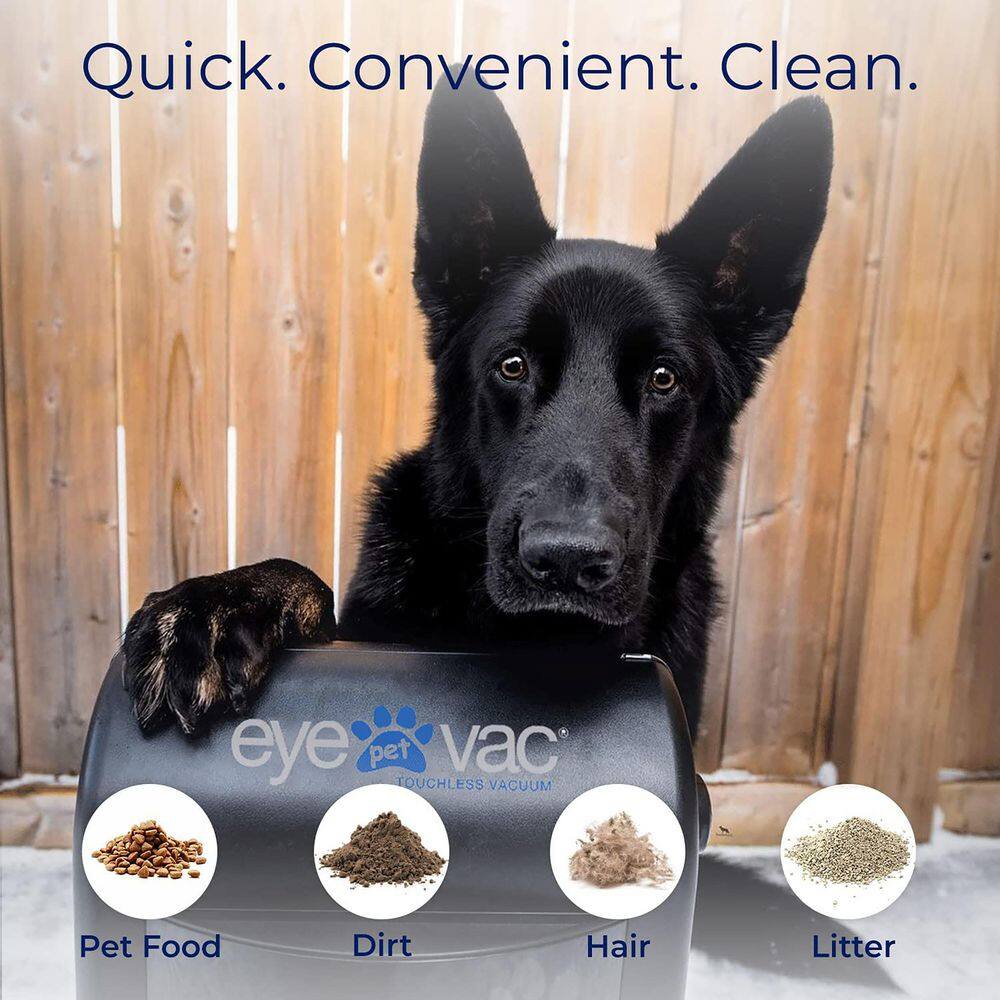 EyeVac Touchless Pet Vacuum in Black EVPETPB