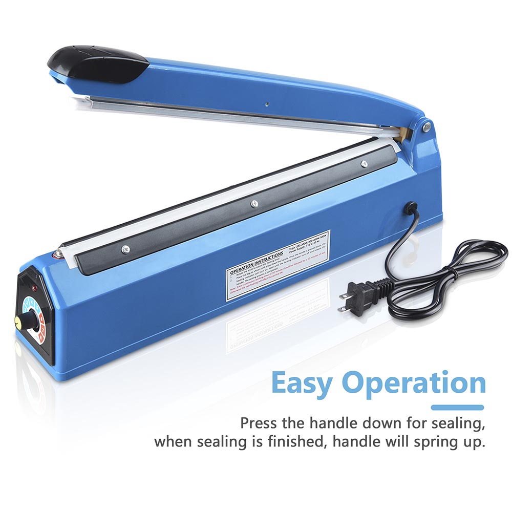 Yescom Plastic Bag Sealer Impulse Heat Sealing Machine 12