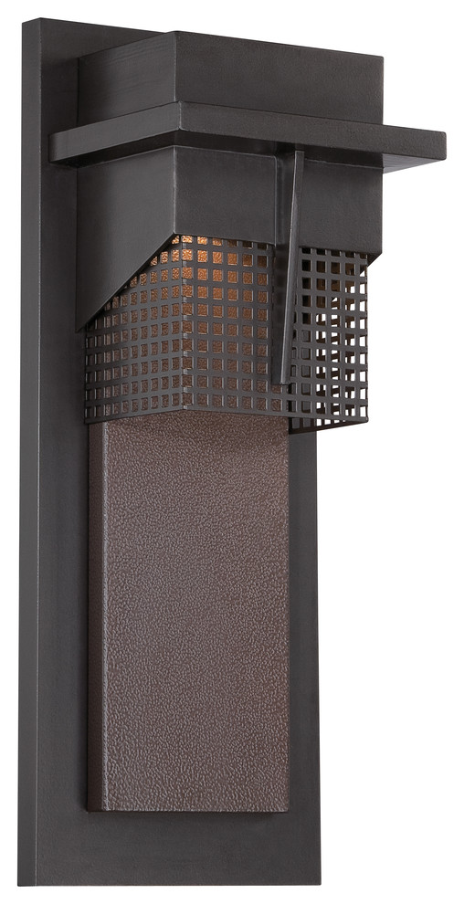 Beacon 7 quotLED Wall Lantern  Burnished Bronze   Transitional   Outdoor Wall Lights And Sconces   by Mylightingsource  Houzz