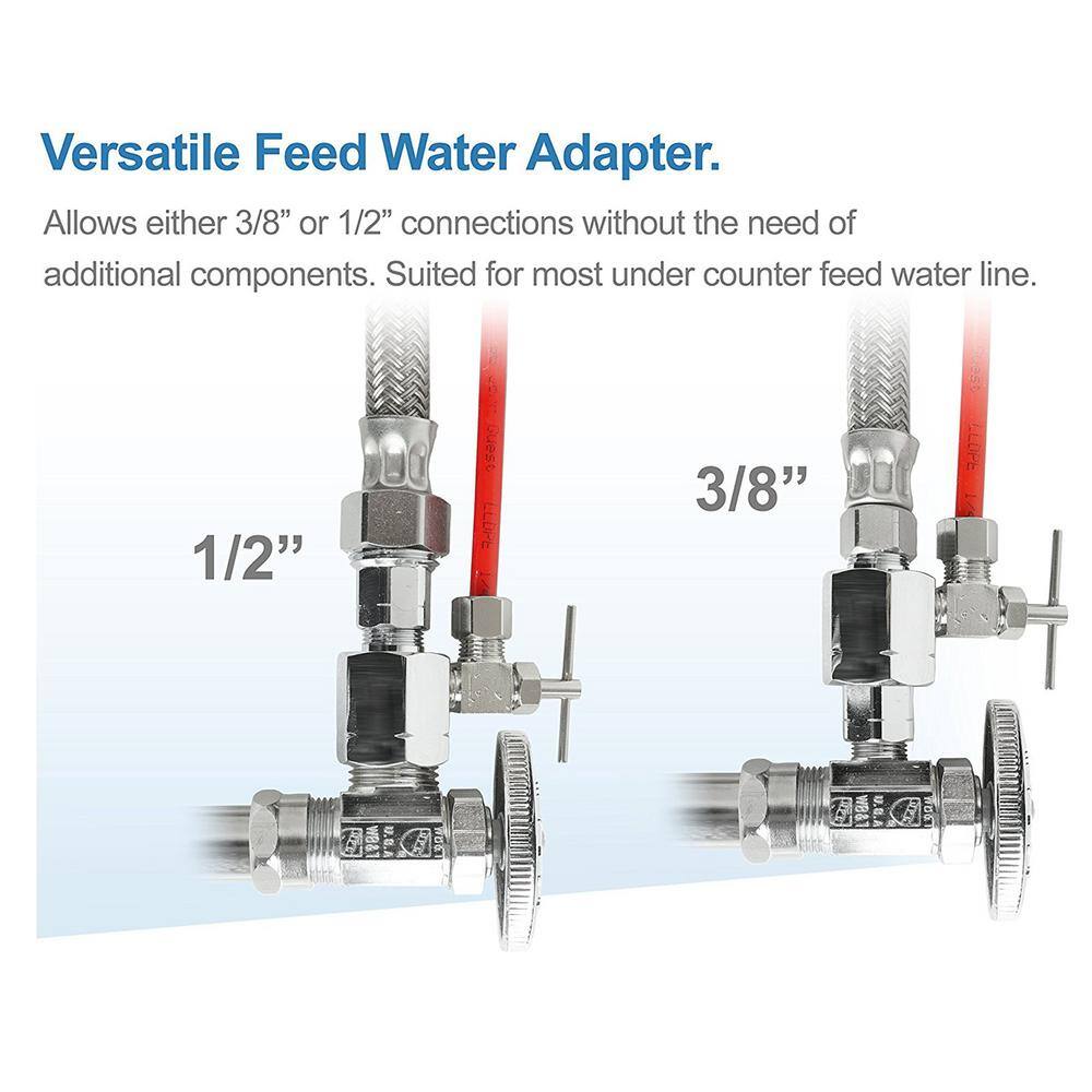 APEC Water Systems Ultimate Compact 4-Stage Under-Sink Reverse Osmosis Drinking Water Filtration System RO-QUICK90