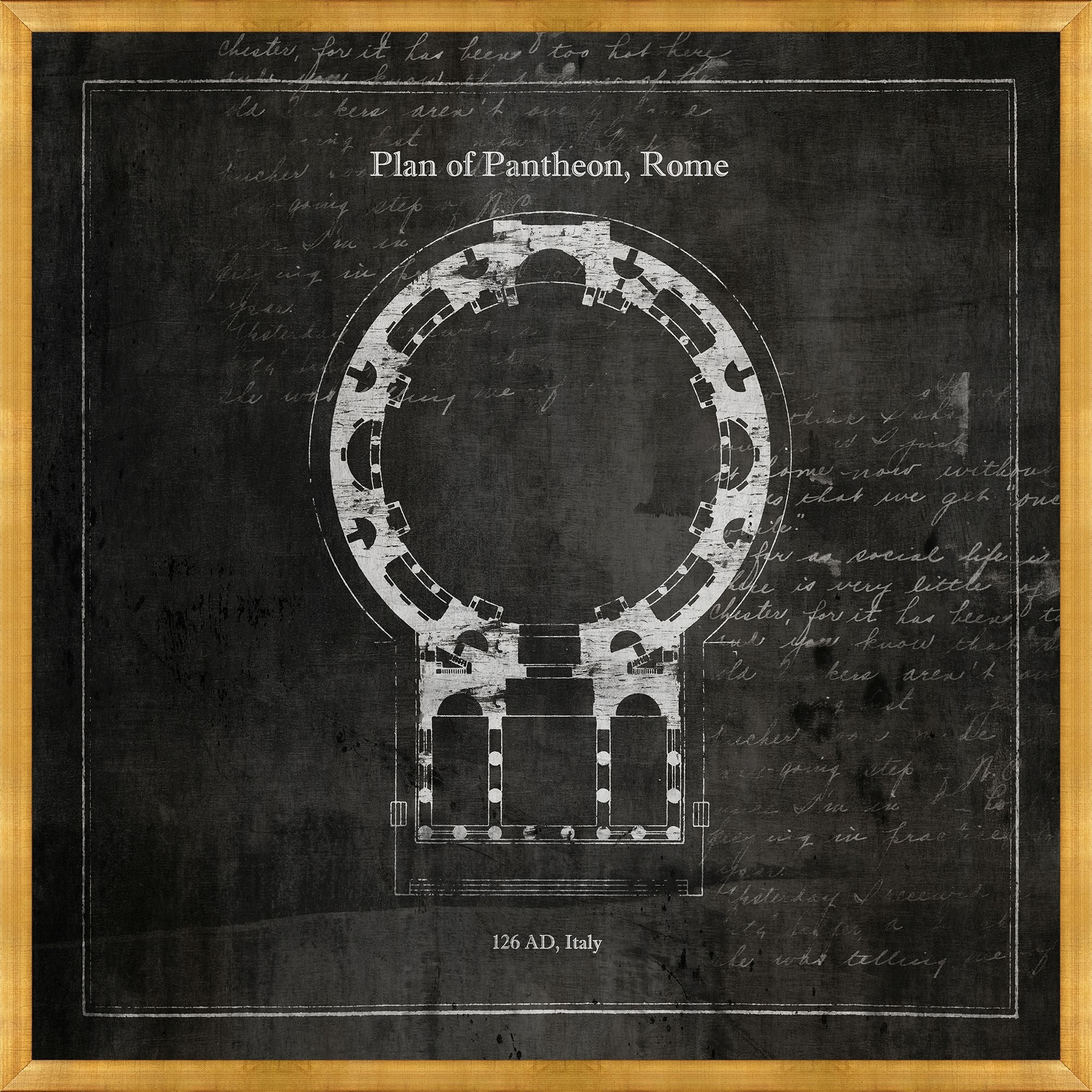 Plan of Pantheon, Rome