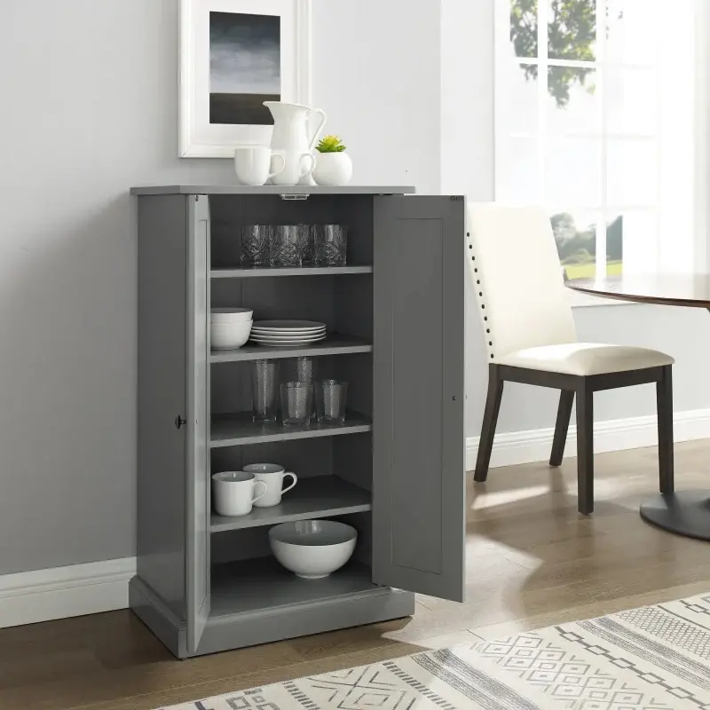 Seaside Gray Accent Storage Cabinet