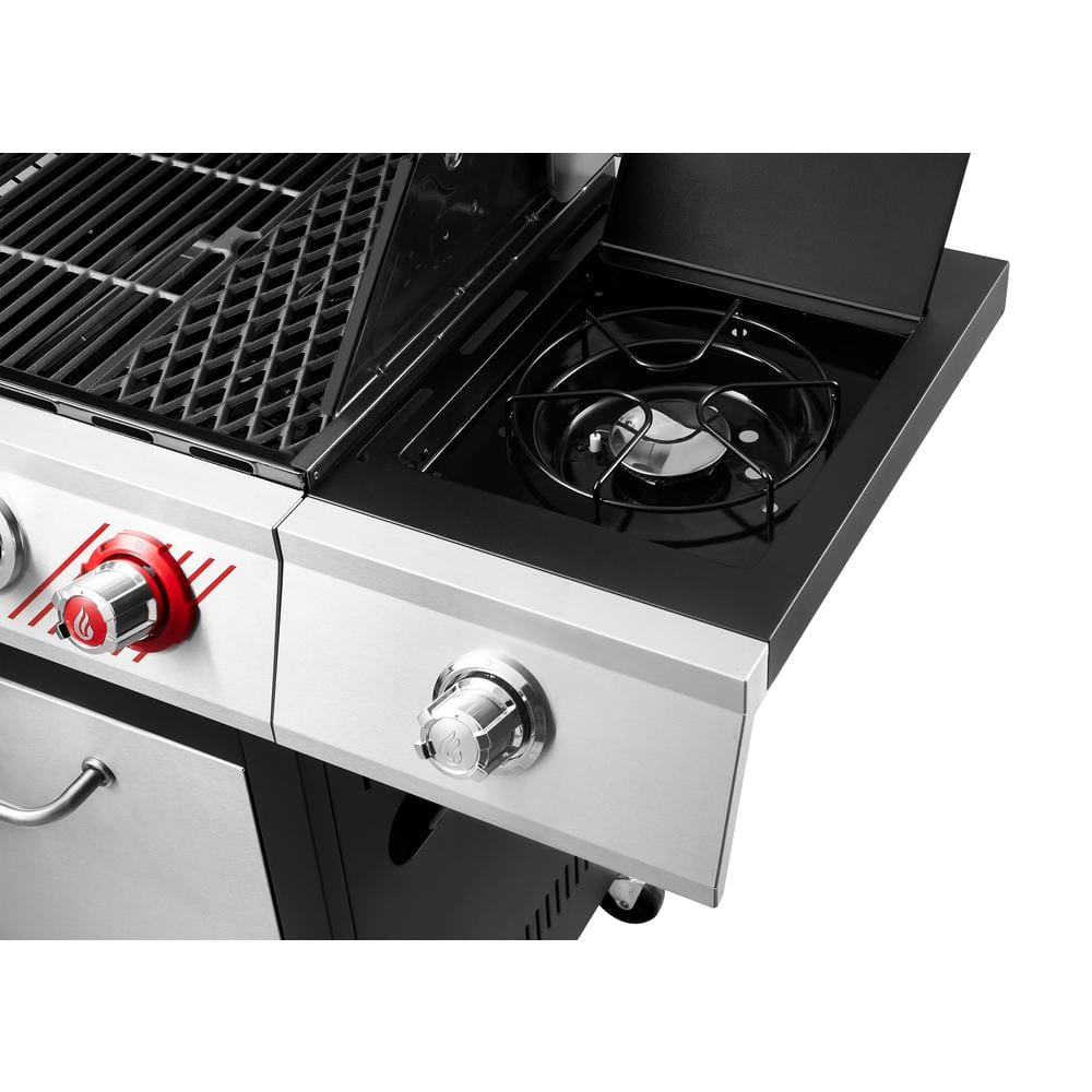 Dyna-Glo 5-Burner Propane Gas Grill in Stainless Steel with TriVantage Multifunctional Cooking System DGF481CRP-D