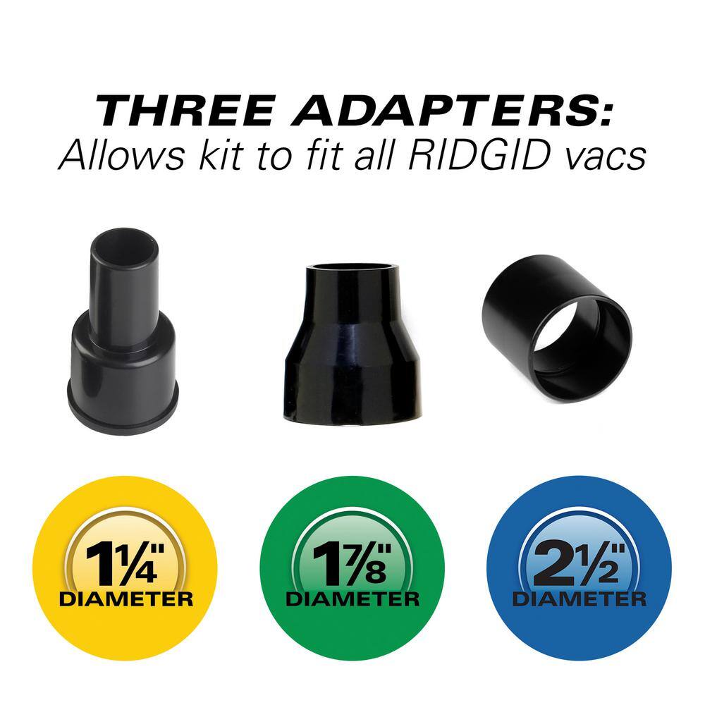 RIDGID Hose and Accessory Adapter Kit for RIDGID WetDry Shop Vacuums VT1755