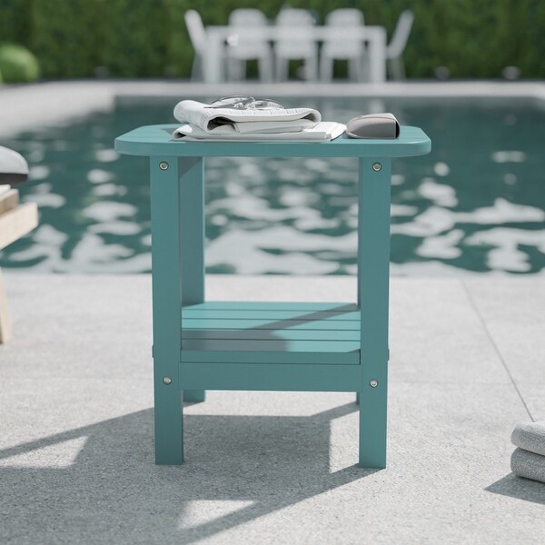 Commercial Grade AllWeather Adirondack Style Patio Side Table