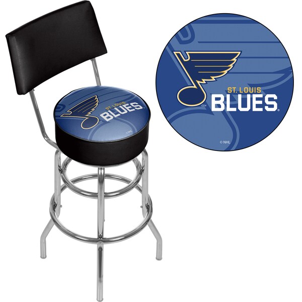 NHL Swivel Bar Stool with Back - Watermark