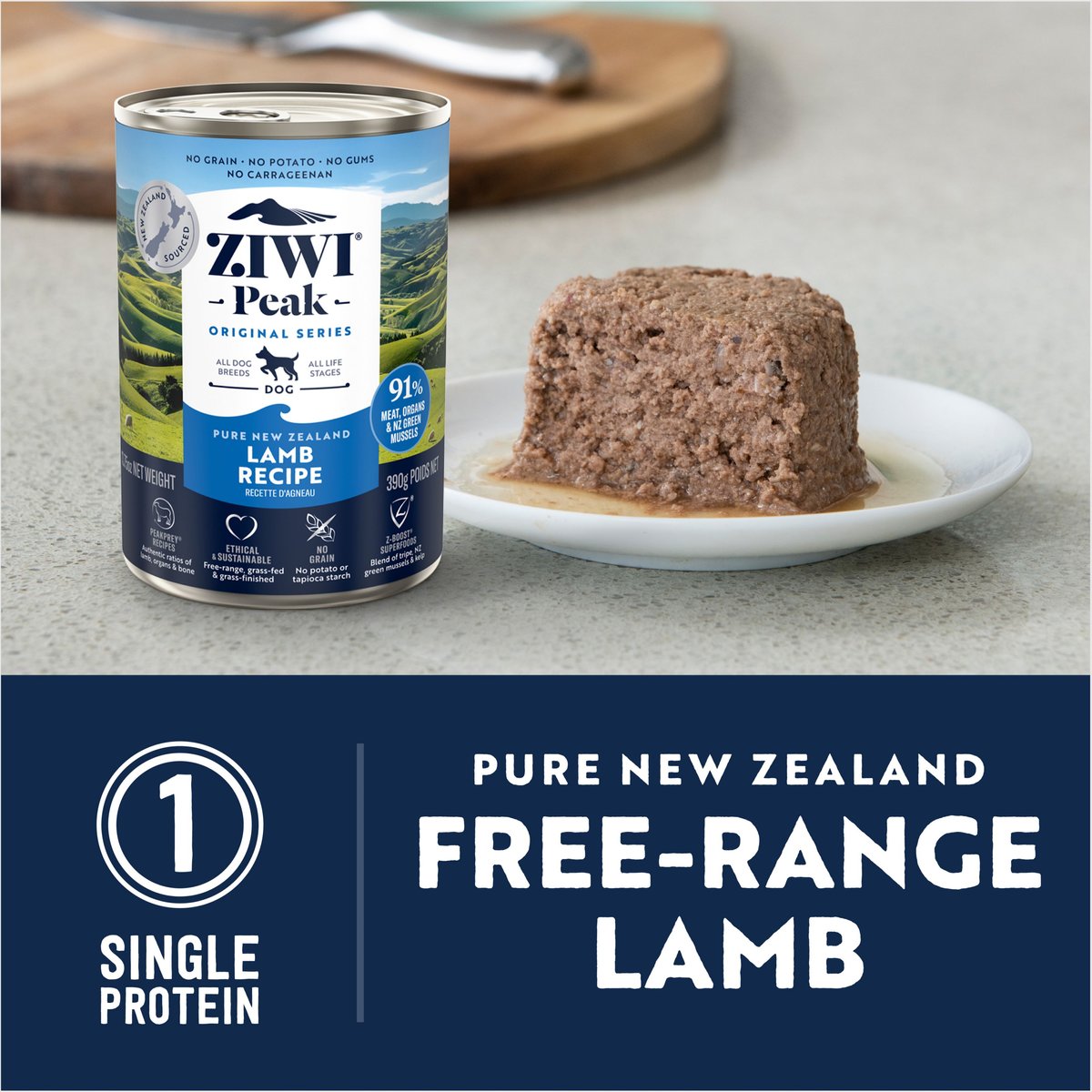 Ziwi Peak Lamb Recipe Canned Dog Food