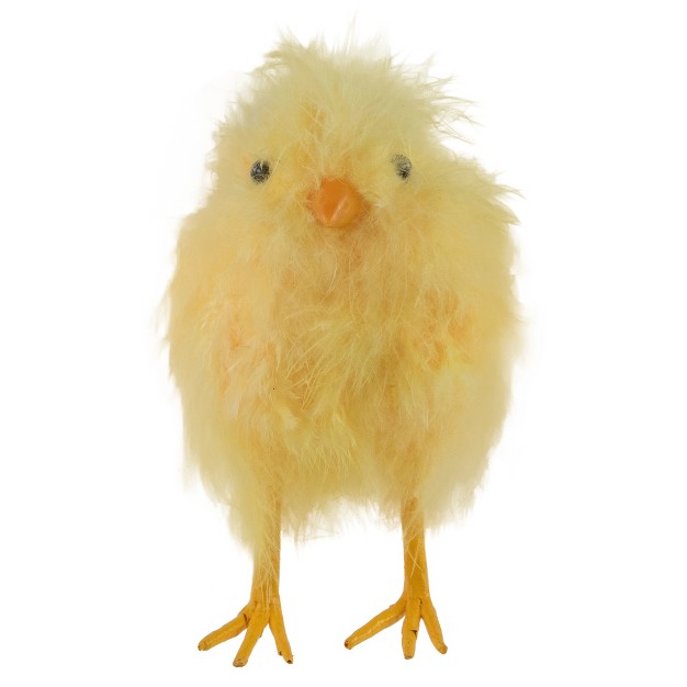 Northlight 5 Facing Forward Furry Chick Figure Yellow