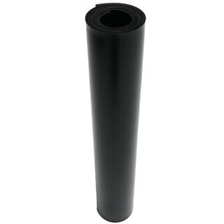 Rubber-Cal EPDM Rubber Sheet - 12 in. T x 24 in. W x 12 in. L - Black - 60A Durometer (2 sq. ft.) 31-016-500-012-024