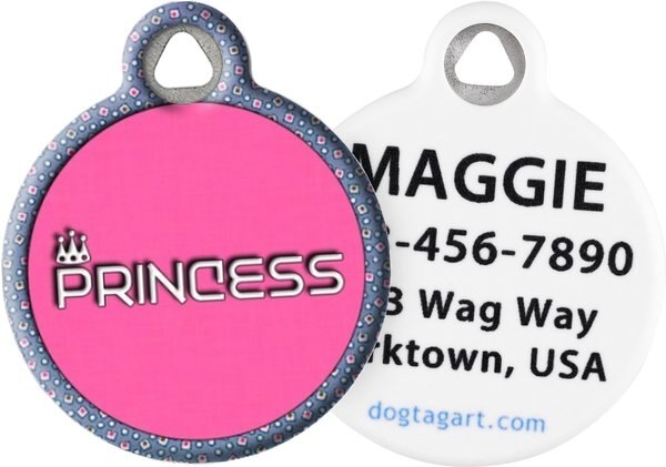 Dog Tag Art Princess Personalized Dog and Cat ID Tag