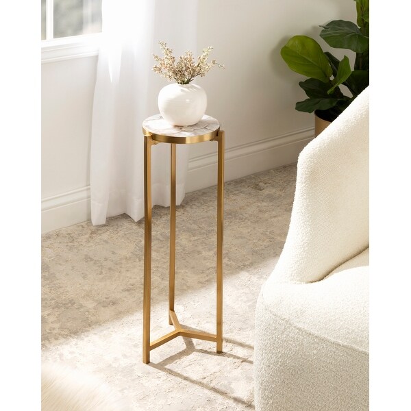 Kate and Laurel Aguilar Glam Drink Table - 8x8x23