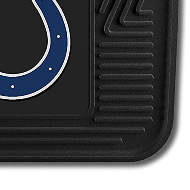 Fanmats 27 X 17 Inch Universal Fit All Weather Protection Vinyl Front Row Floor Mat 2 Piece Set For Cars Trucks And Suvs Indianapolis Colts