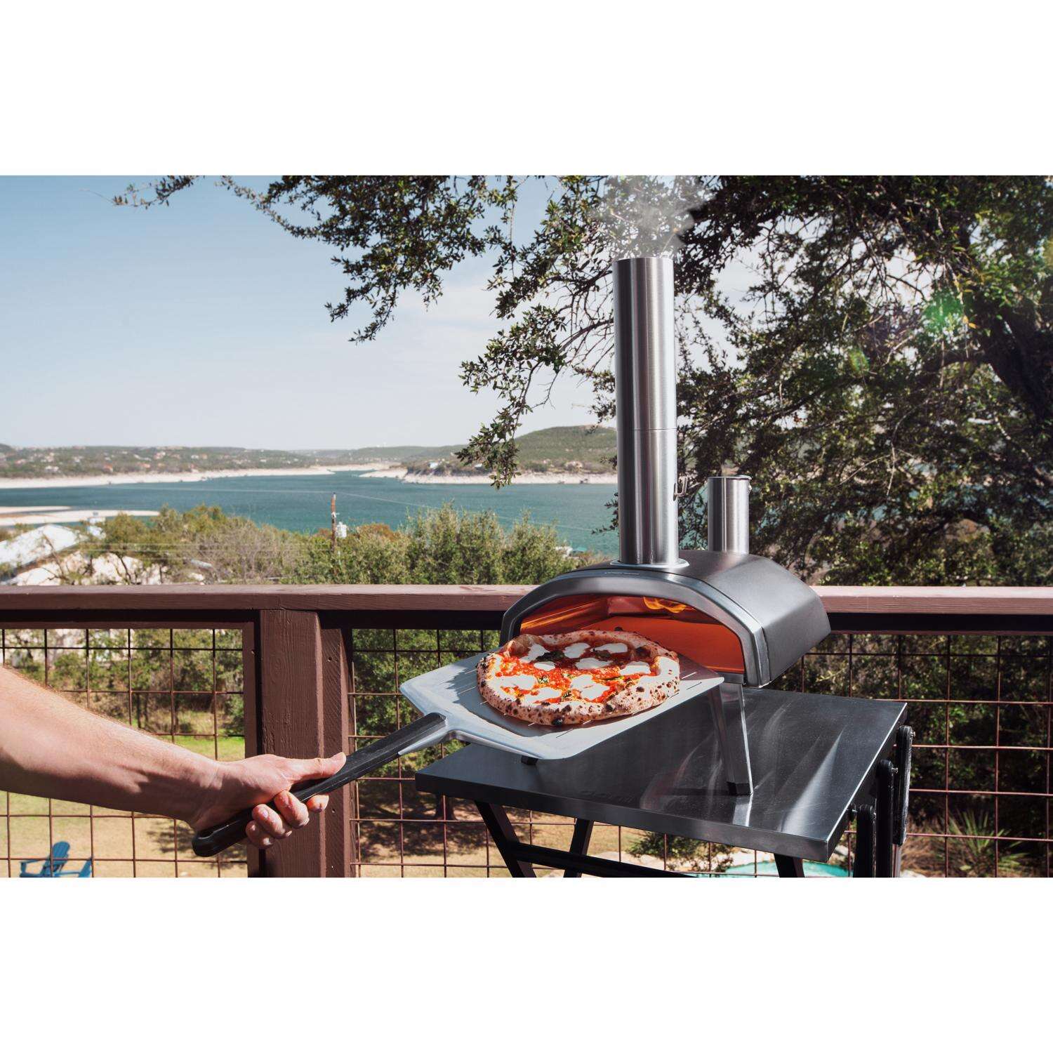 Ooni Fyra 12 in. Wood Pellet Outdoor Pizza Oven Silver