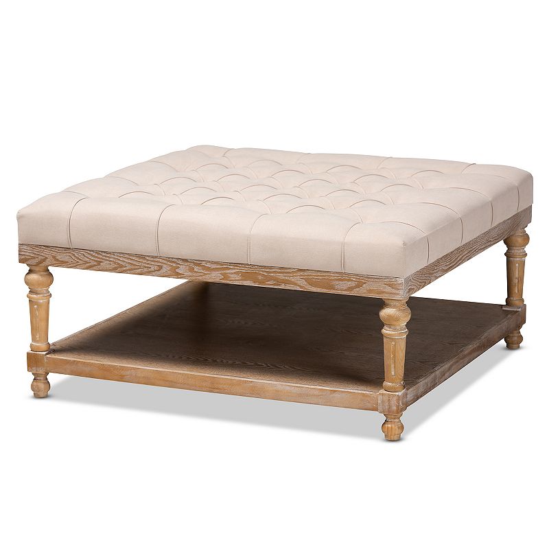 Baxton Studio Kelly Ottoman