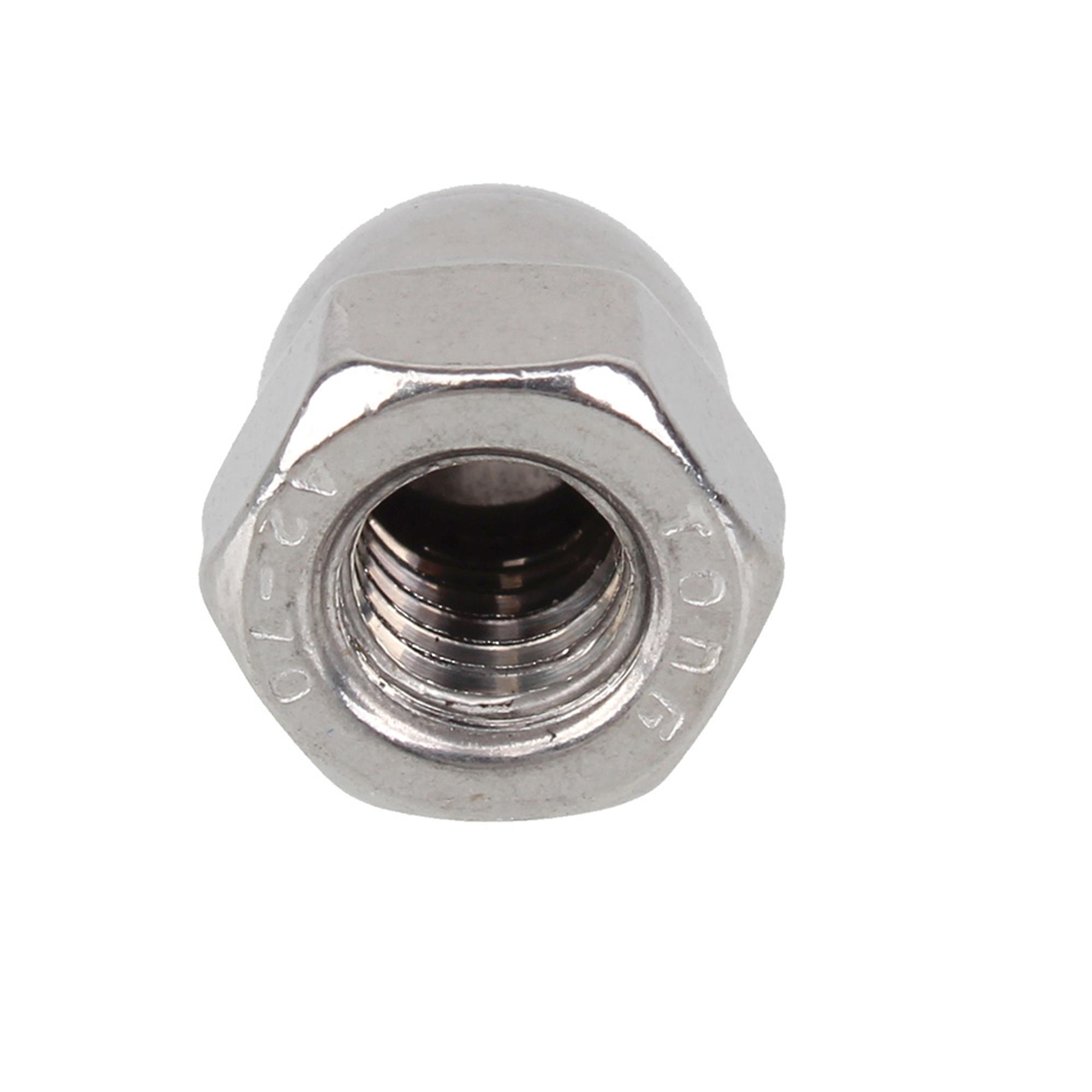 M6 Thread Dia Dome Head 304 Stainless Steel Cap Acorn Hex Nuts