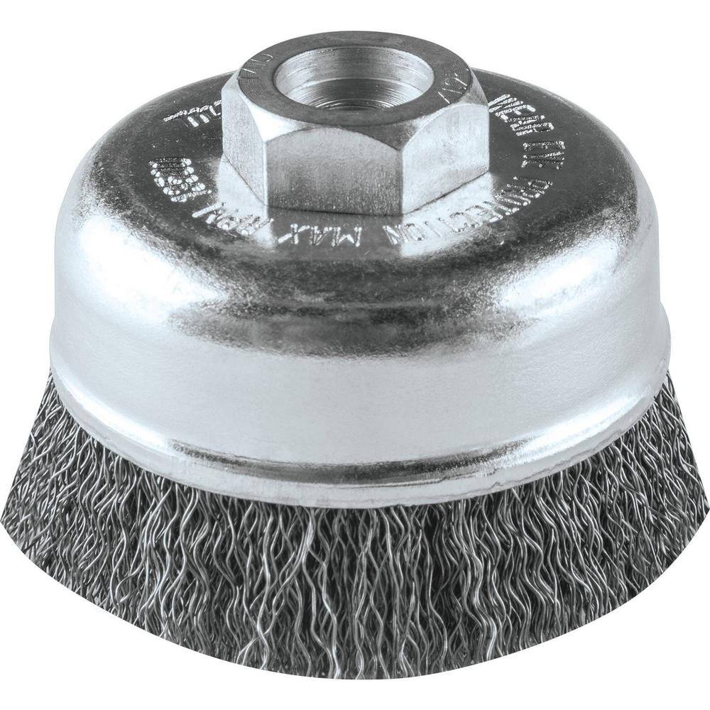 Makita M10 x 1.25 in. x 3 in. Crimped Wire Cup Brush A-98382