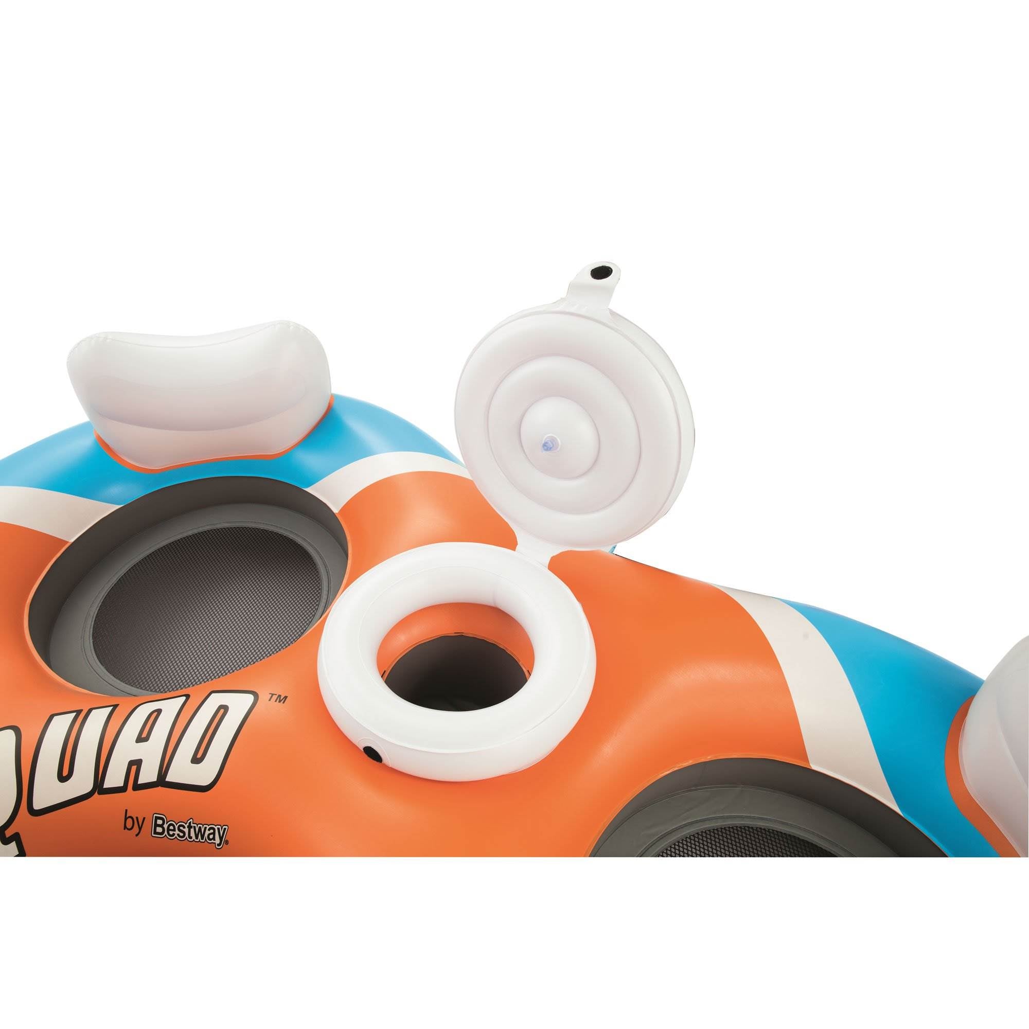 Bestway Hydro-Force Rapid Rider 4 Person Inflatable River Tube, Orange