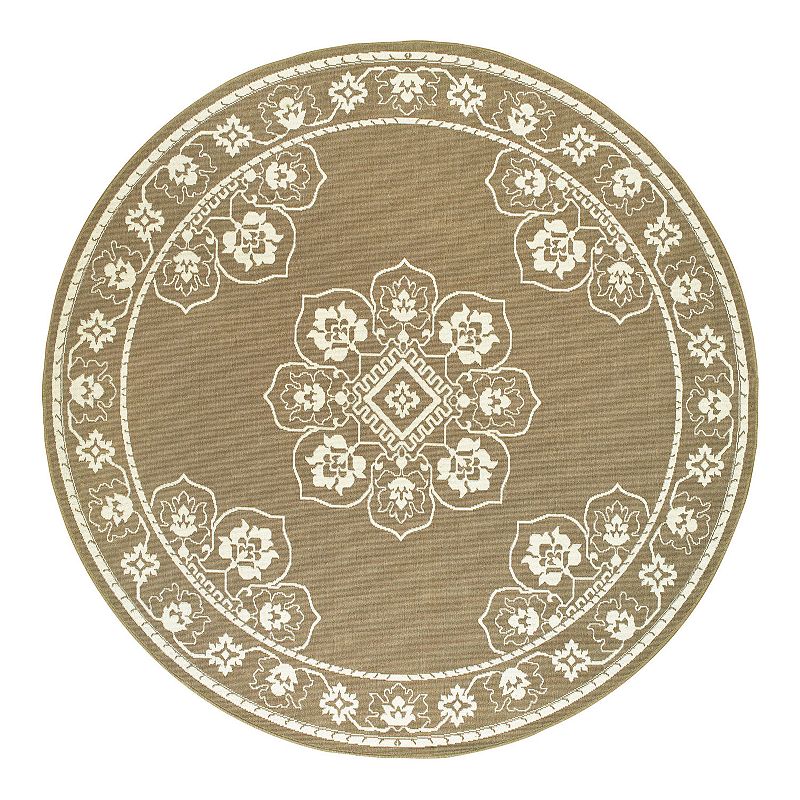 StyleHaven Mainland Traditional Framed Medallion Indoor Outdoor Rug