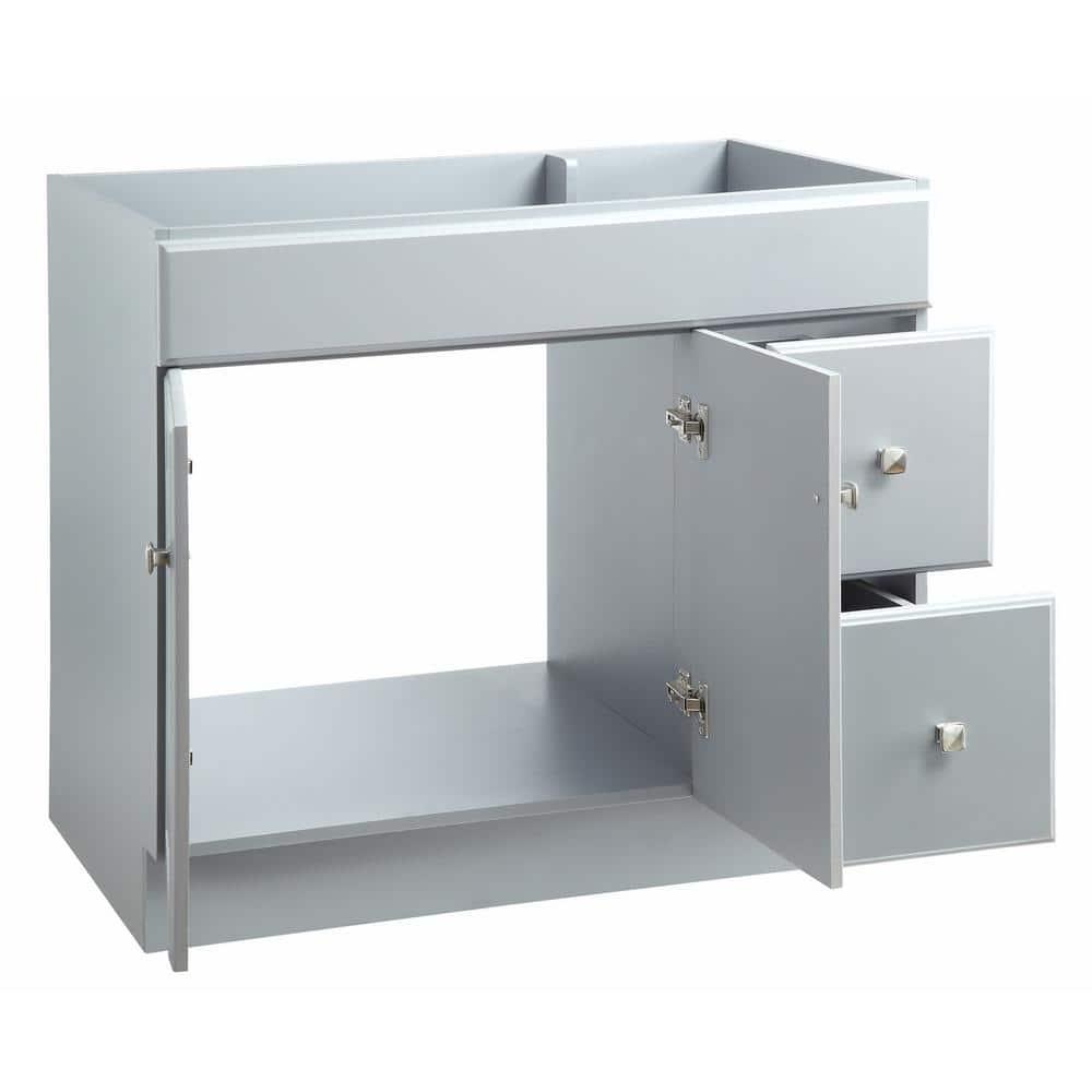 Design House Wyndham 36 in W x 21 in D Ready to Assemble Bath Vanity Cabinet Only in Gray