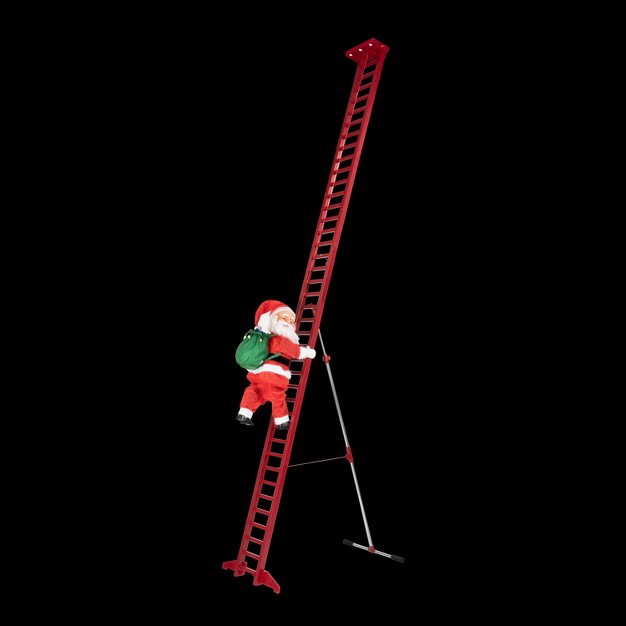 Mr Christmas Led Outdoor Climbing Santa Animated Christmas Decoration