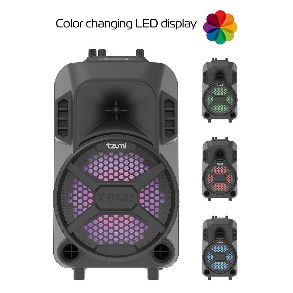 Tzumi Megabass LED Jobsite Speaker 7485HD