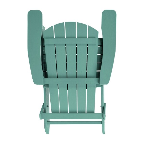 Polyresin Folding Adirondack Indoor/Outdoor Patio Chair (Set of 4)