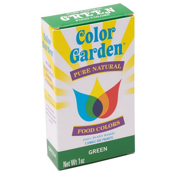 Color Garden Green Natural Food Color 5 (6g) packe...