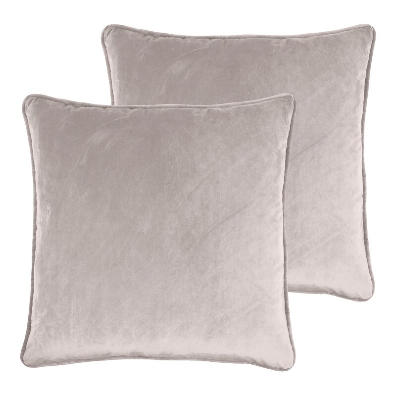 Sherry Kline Glendon Velvet Corded Edge pillow  zippered with Polyester Insert (Set of 2) 20\