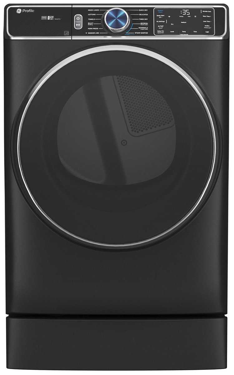 GE Profile ADA 7.8 Cu. Ft. Carbon Graphite Smart Front Load Electric Dryer With Steam And Sanitize Cycle