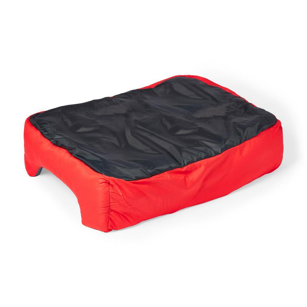 OmniCore Designs 40 in. x 30 in. x 12 in. Pet Sleeping Bag with Zippered Cover and Insulation Use as Pet Beds or Pet Mats LGRed 850008244216