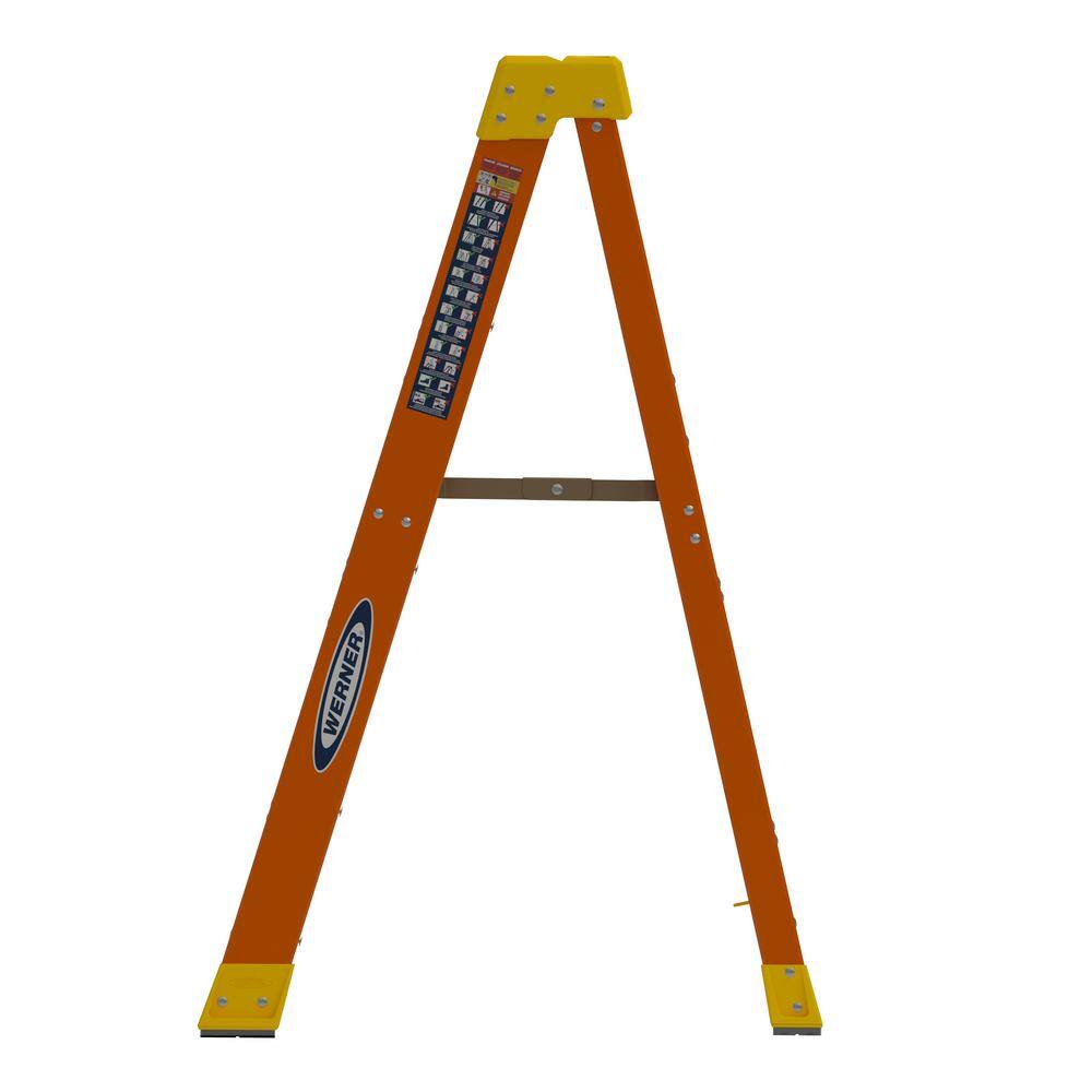 Werner 4 ft. Fiberglass Step Ladder (8 ft. Reach Height) with 300 lbs. Load Capacity Type IA Duty Rating NXT1A04