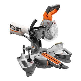 RIDGID 18V Brushless Cordless 7-14 in. Dual Bevel Sliding Miter Saw (Tool Only) R48607B