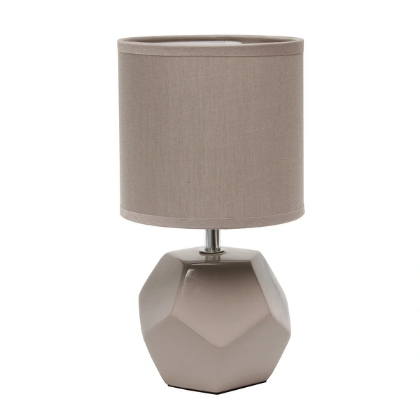 Simple Designs Round Prism Mini Table Lamp