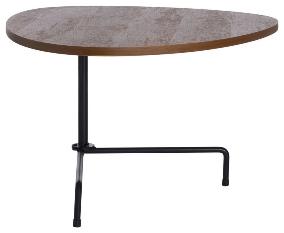 Ryley Tripod Coffee Table  Walnut/Black   Industrial   Coffee Tables   by Rustic Home Furniture Deco  Houzz