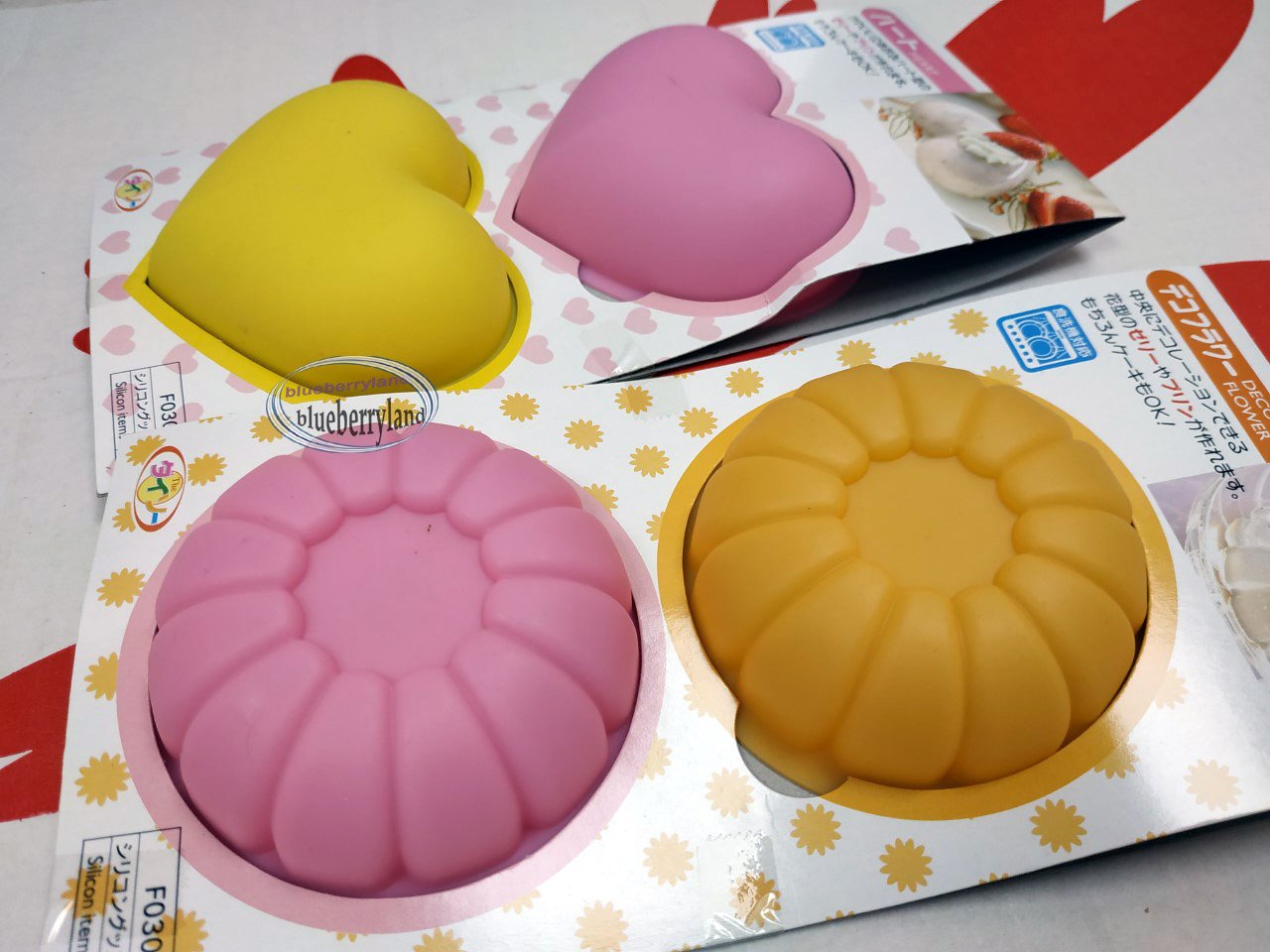 Japan SILICONE Mold 4pc set cake mould jelly pudding muffin sweets treats maker ladies kitchen