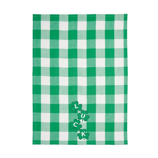 C amp f Home Four Clover Check Cotton Kitchen Towel