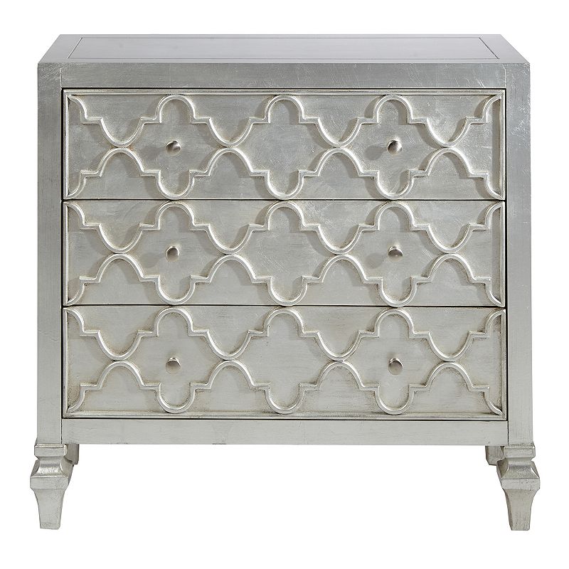 Madison Park Grayson Quatrefoil Storage Chest