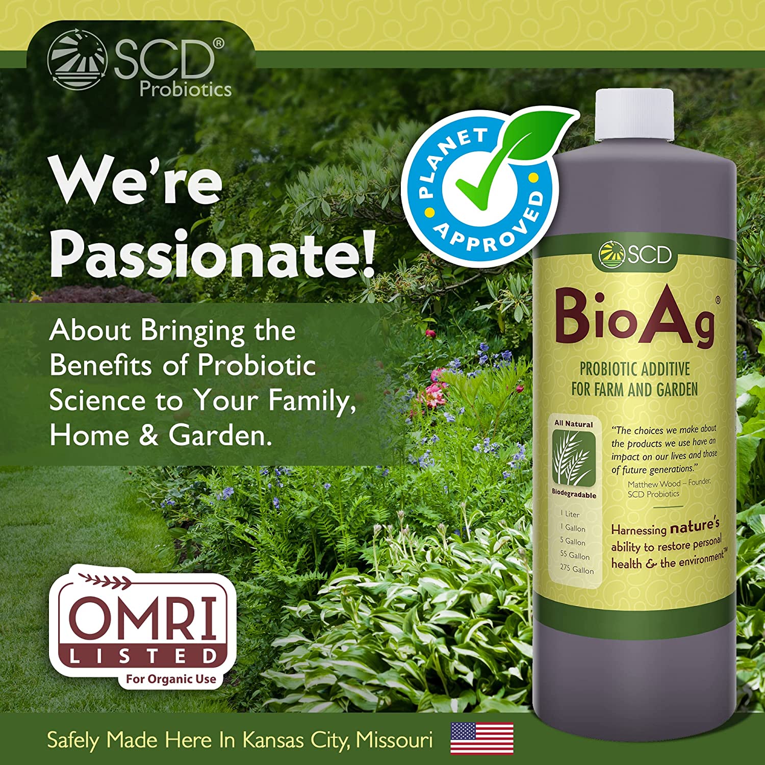 SCD Bio Ag - Microbial Inoculant and Soil Amendment | SCD Probiotics | 1 Gallon