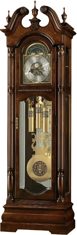 Cherry Bordeaux Grandfather Clock - Edinburg