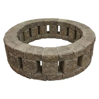 Mutual Materials Stonehenge 58 in. x 16 in. Concrete Fire Pit Kit in Summit Blend MS58SHFPSB1