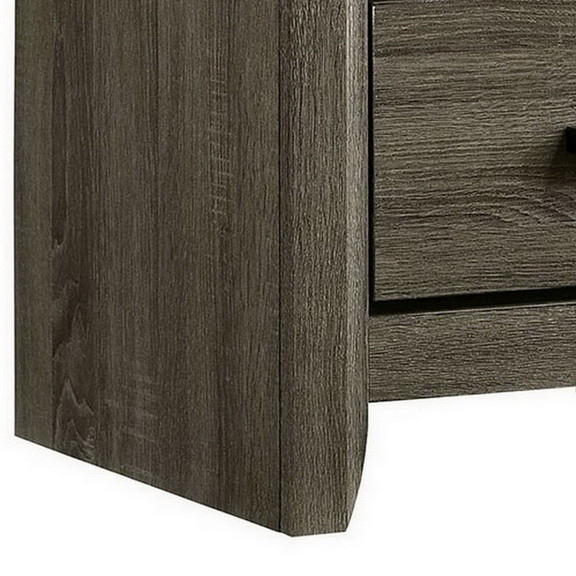 Benjara BM233741 24 Inch 2 Drawer Wooden Nightstan...