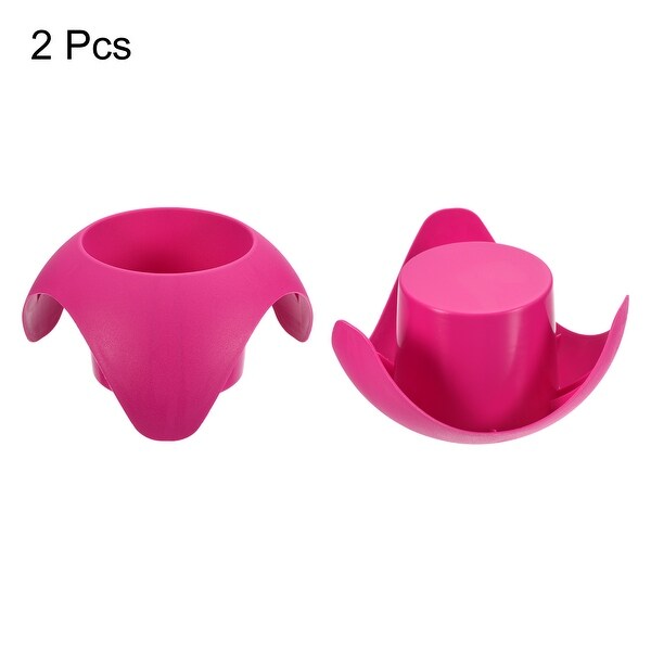 2pcs Beach Sand Coasters， Drink Cup Holder Beach Accessories， Rose Red - Rose Red