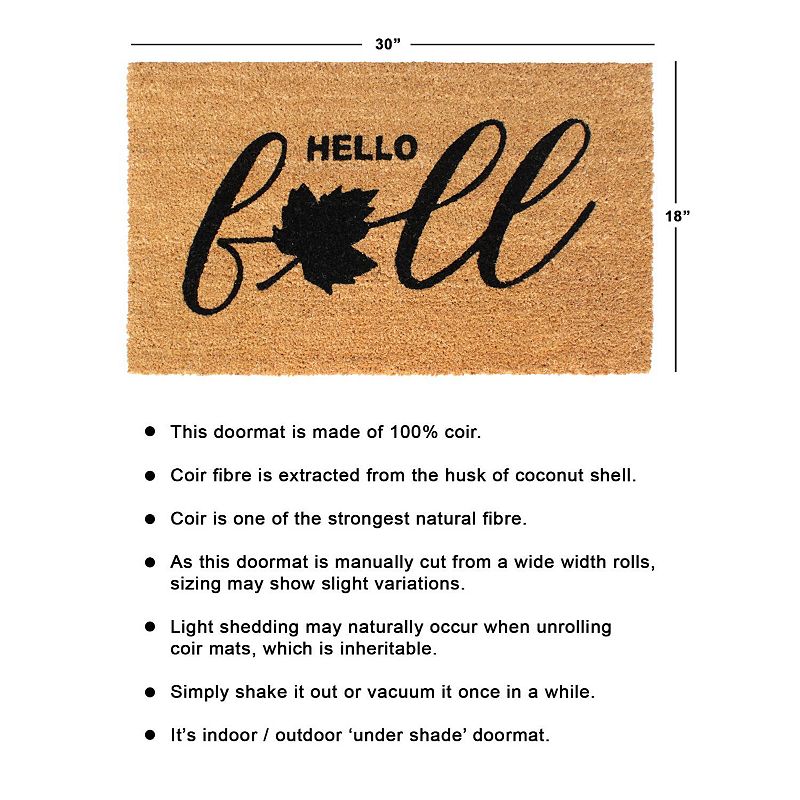 RugSmith Hello Fall Doormat - 18'' x 30''